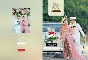 Foto Wedding Prosesi Upacara Pedang Pora Perwira Pelaut Sekolah Pelayaran PIP Semarang di Pernikahan Ovie+Iwan di Temanggung