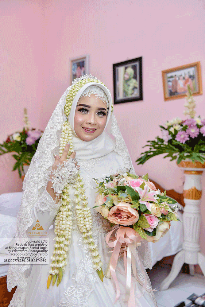 17 Foto Pengantin Muslimah Hijab Jawa Cantik Firda Toni 